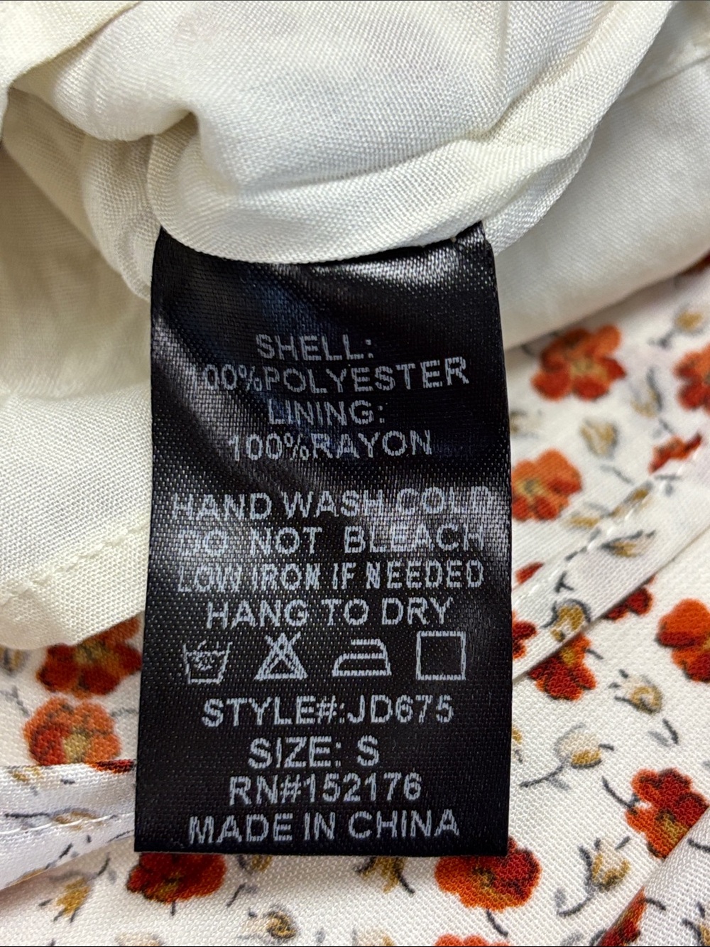 NWT Reset by Jane Red Floral Mini Dress w/Sweetheart Neckline & Puff Sleeves - Picture 6 of 6